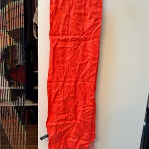 Jones New York Orange Maxi Ruched Pencil Scarf